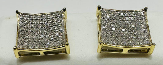 10K GOLD NATURAL DIAMOND EARRINGS