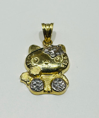 10K GOLD HELLO KITTY FULL BODY PENDANT, 1.6 gm