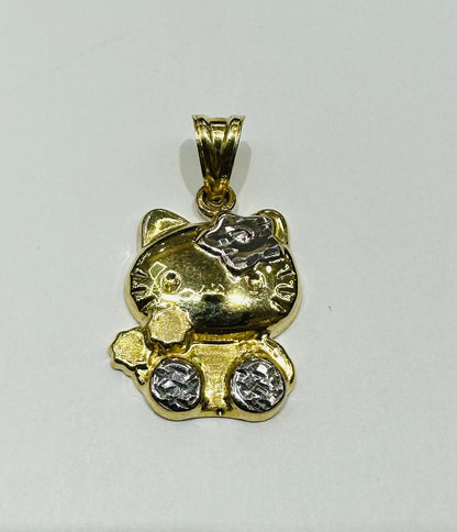 10K GOLD HELLO KITTY FULL BODY PENDANT, 1.6 gm