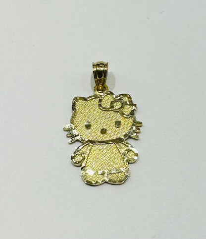 10K GOLD HELLO KITTY SMALL BODY PENDANT