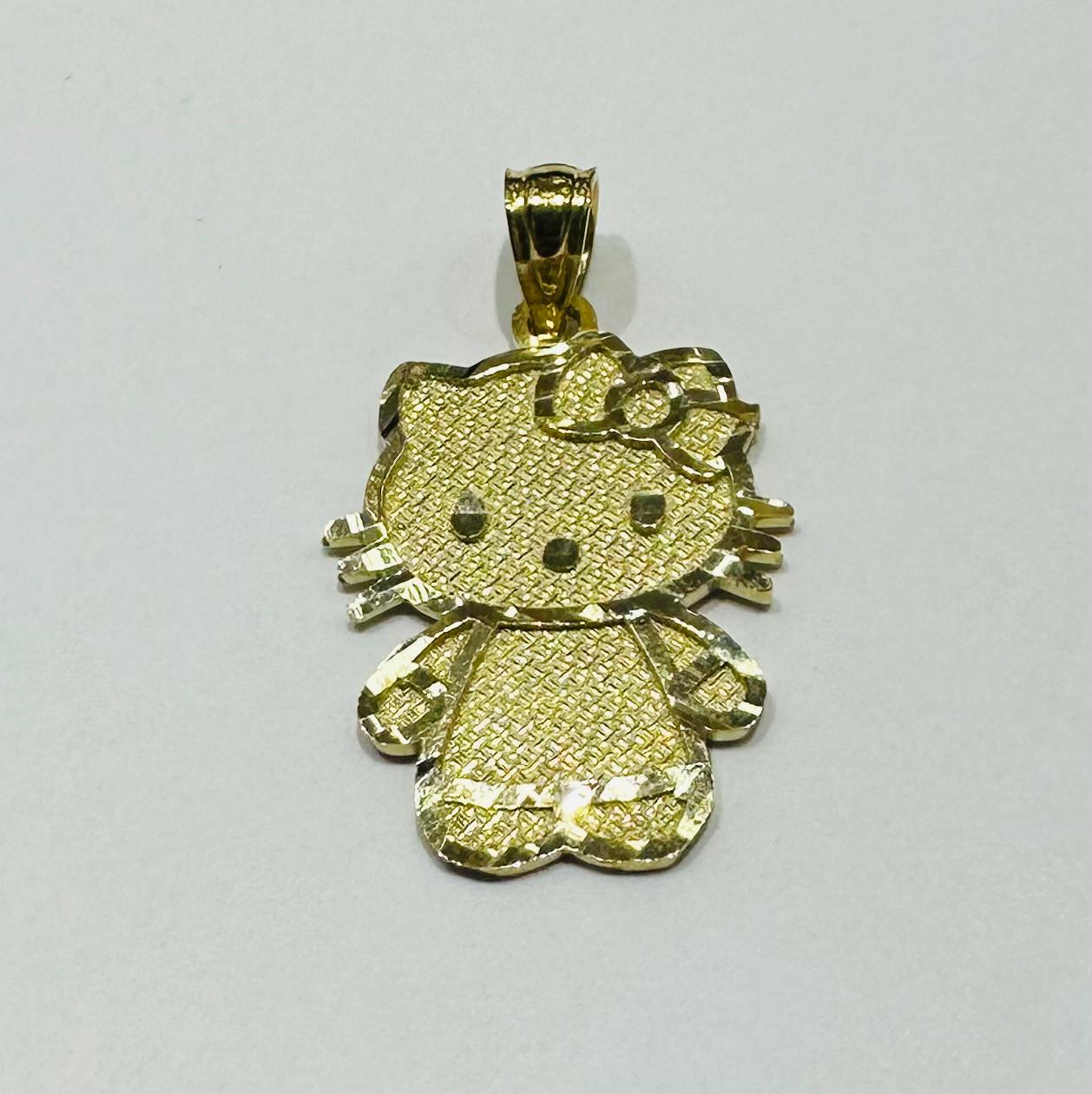 10K GOLD HELLO KITTY SMALL BODY PENDANT