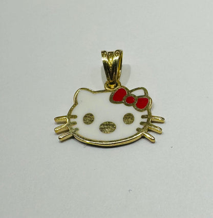 10K GOLD SMALL HELLO KITTY PENDANT, 1.2 gm