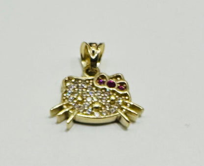 10K GOLD KITTY PENDANT
