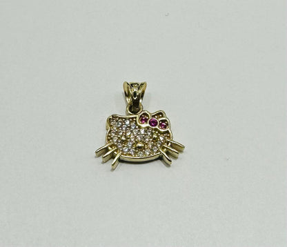 10K GOLD KITTY PENDANT