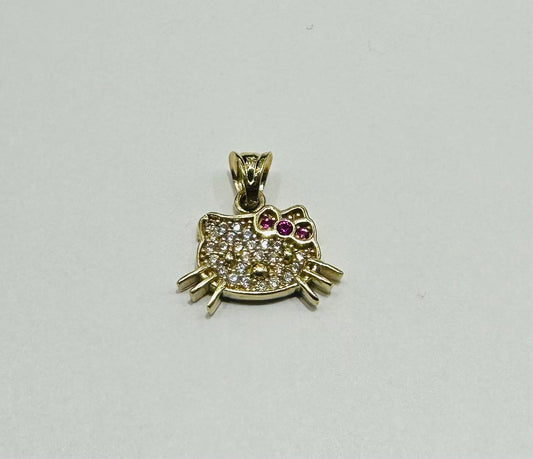 10K GOLD KITTY PENDANT