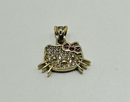 10K GOLD KITTY PENDANT