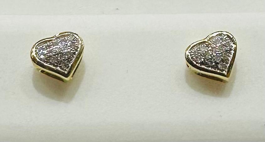 10K NATURAL DIAMOND EARRINGS