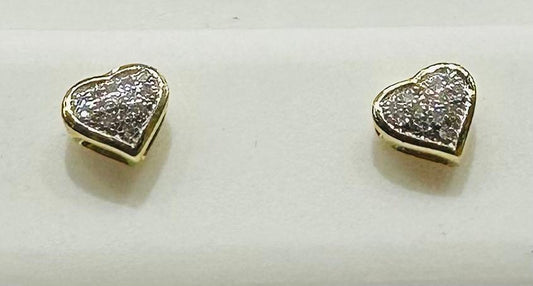 10K NATURAL DIAMOND EARRINGS