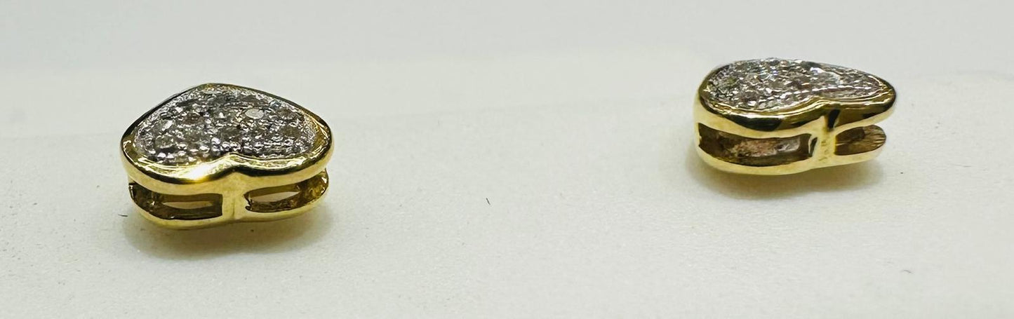 10K NATURAL DIAMOND EARRINGS