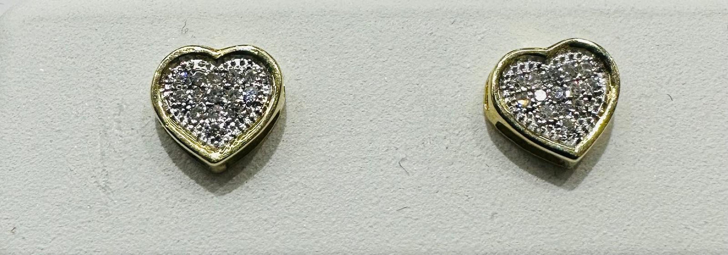 10K NATURAL DIAMOND EARRINGS