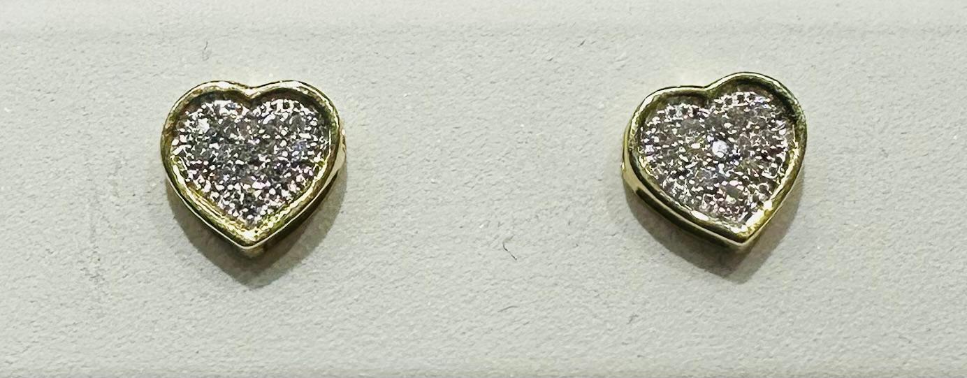 10K NATURAL DIAMOND EARRINGS