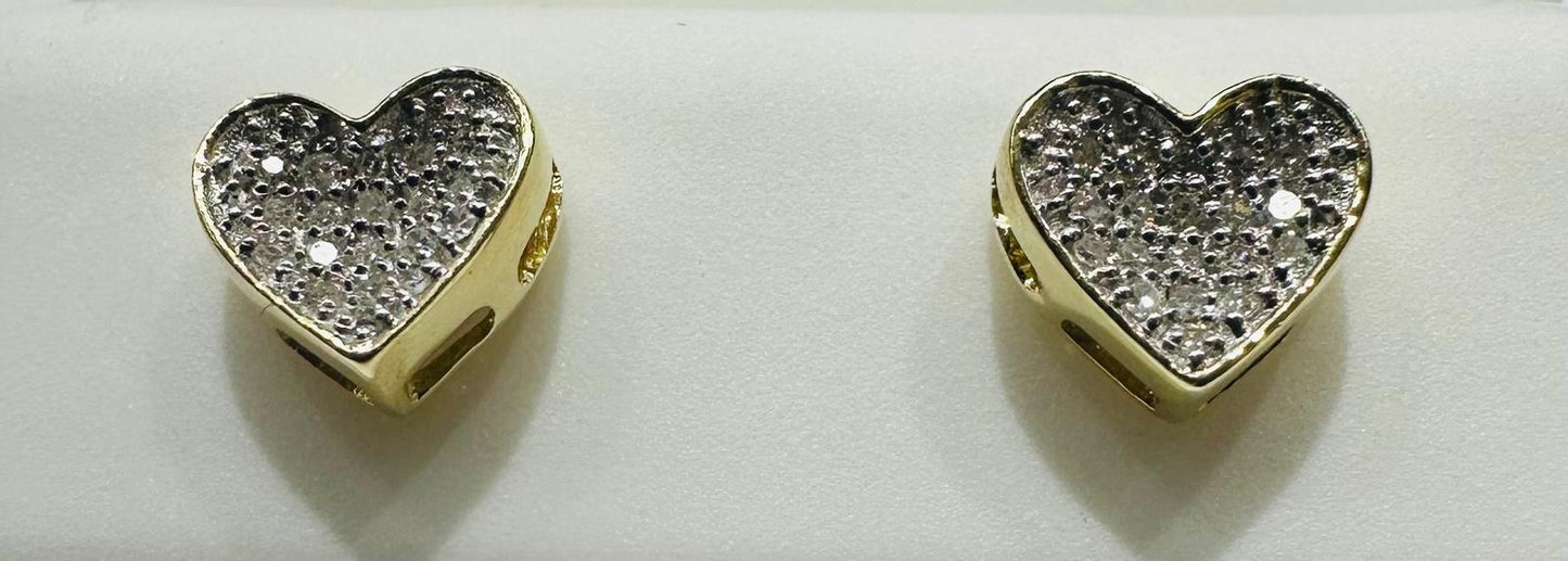 10K NATURAL DIAMOND EARRINGS