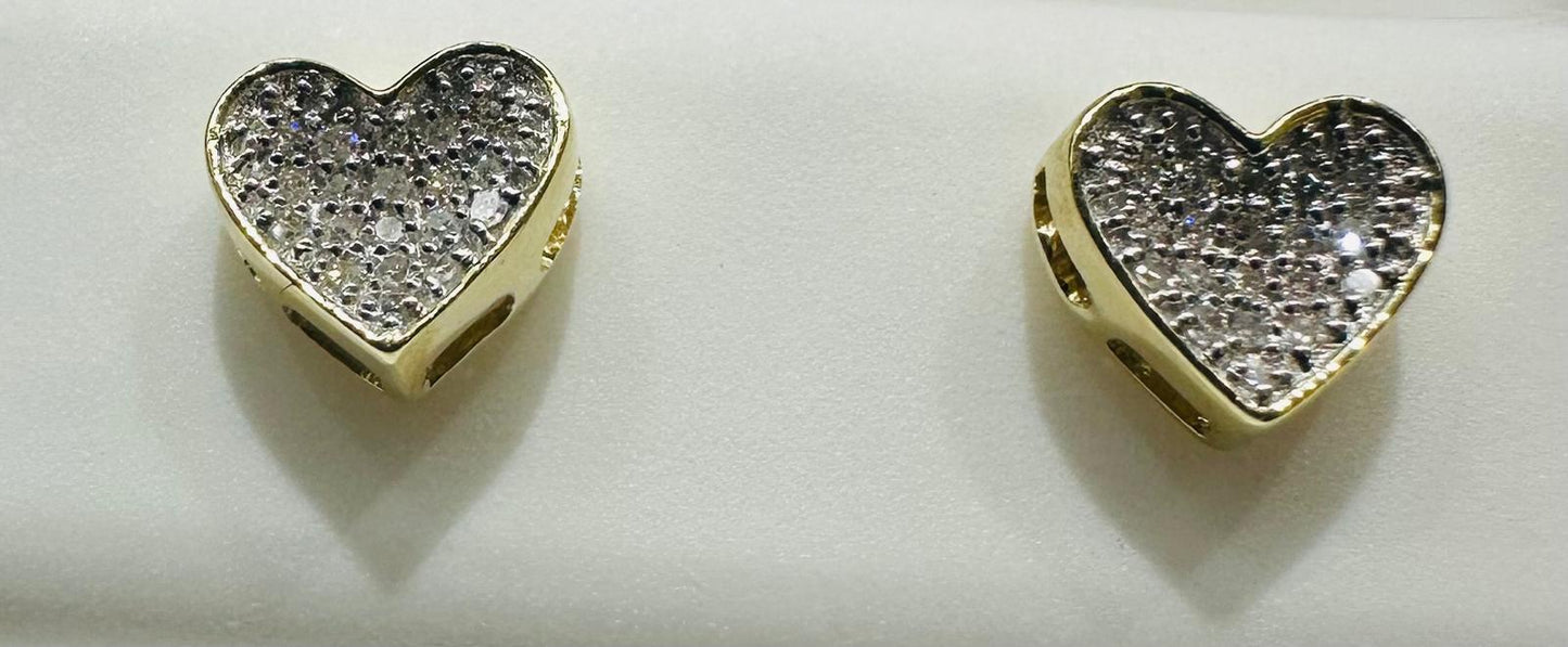 10K NATURAL DIAMOND EARRINGS