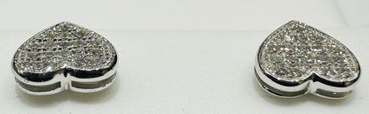 10K WHITE GOLD NATURAL DIAMOND EARRINGS