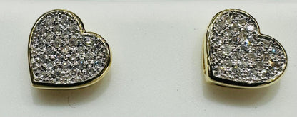 10K YELLOW GOLD NATURAL DIAMOND EARRINGS