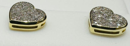10K YELLOW GOLD NATURAL DIAMOND EARRINGS