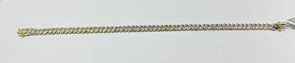 10K GOLD  NATURAL DIAMOND BRACELET 2CT, 8" 16.8gm