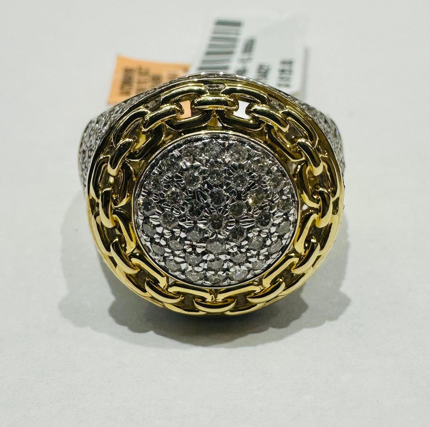 10K YELLOW GOLD NATURAL DIAMOND RING 1.50CT, SIZE-10, 7.7gm