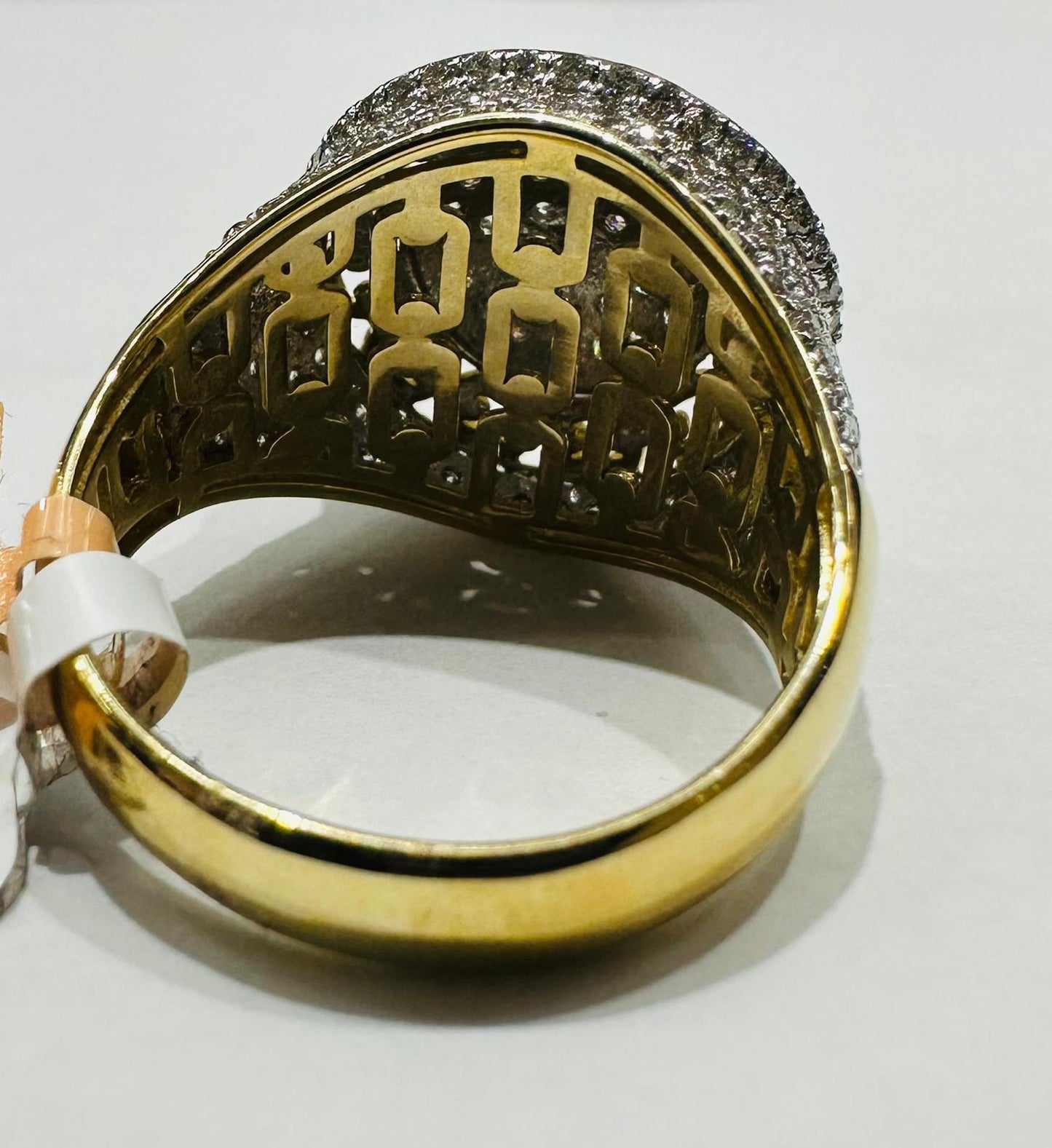 10K YELLOW GOLD NATURAL DIAMOND RING 1.50CT, SIZE-10, 7.7gm