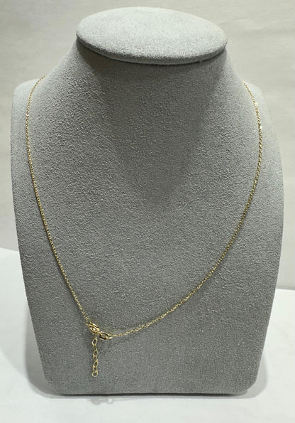 14K PENDANT SET WITH INITIAL LETTER "Q"
