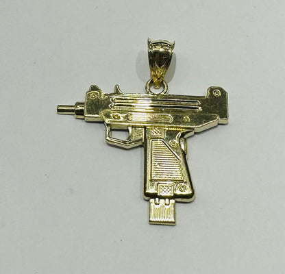 10K GOLD GUN PENDANT, WEIGHT: 2.2gm