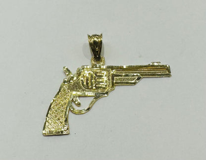10K GOLD GUN PENDANT, WEIGHT: 1.2gm