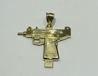 10K GOLD GUN PENDANT, WEIGHT: 2.2gm