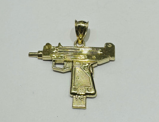 10K GOLD GUN PENDANT, WEIGHT: 2.2gm