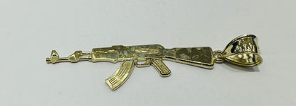 10K GOLD GUN PENDANT, WEIGHT: 2.4gm