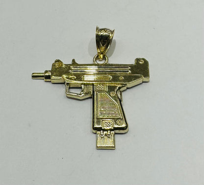 10K GOLD GUN PENDANT, WEIGHT: 2.2gm