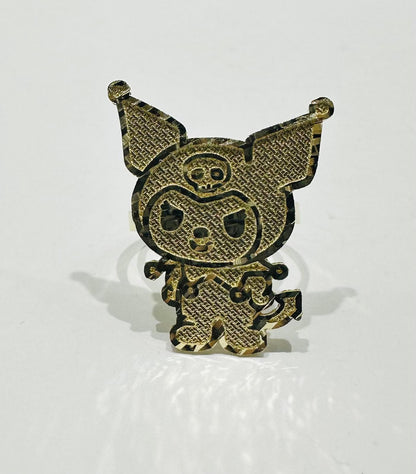 10K GOLD KUROMI ANIMAL RING, WEIGHT: 3.9gm