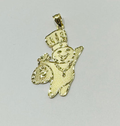 10K GOLD DOUGHMAN PENDANT, WEIGHT: 3.1gm
