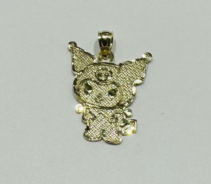10K GOLD SMALL KUROMI PENDANT, WEIGHT: 1.5gm