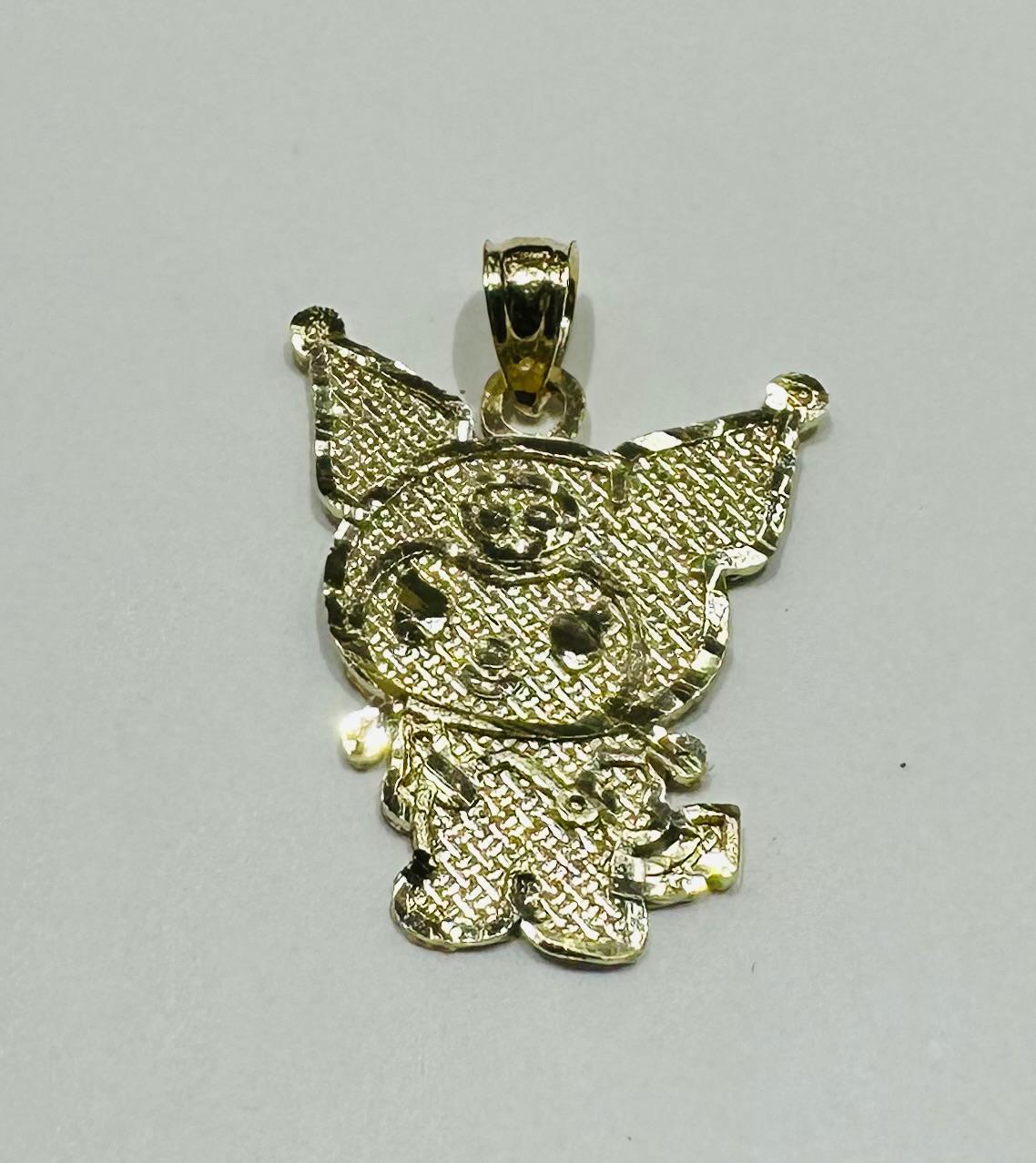 10K GOLD SMALL KUROMI PENDANT, WEIGHT: 1.5gm