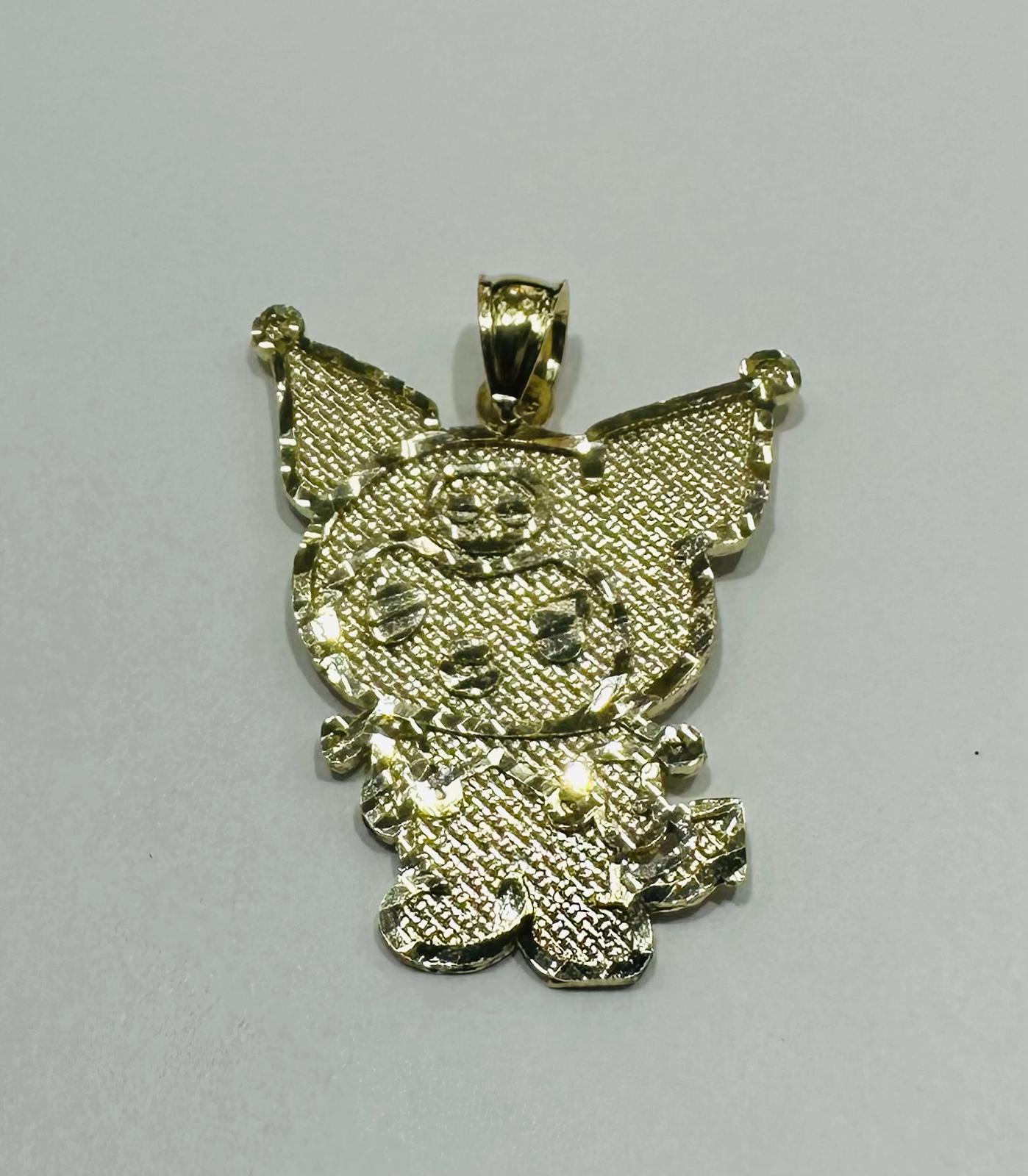 10K GOLD SMALL KUROMI PENDANT, WEIGHT: 2.8gm