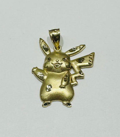 10K GOLD POKEMON PIKACHU PENDANT,  WEIGHT: 1.7gm