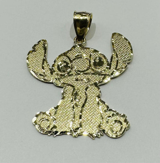 10K GOLD LARGE STICH PENDANT,  WEIGHT: 2.7gm