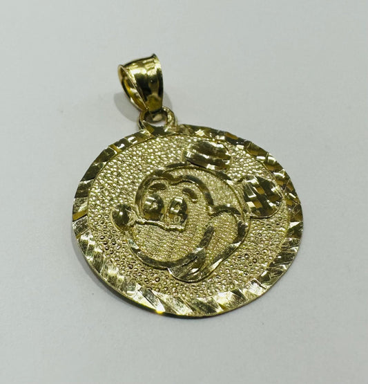 10K GOLD MICKEY MOUSE CHARM, WEIGHT: 2.4gm