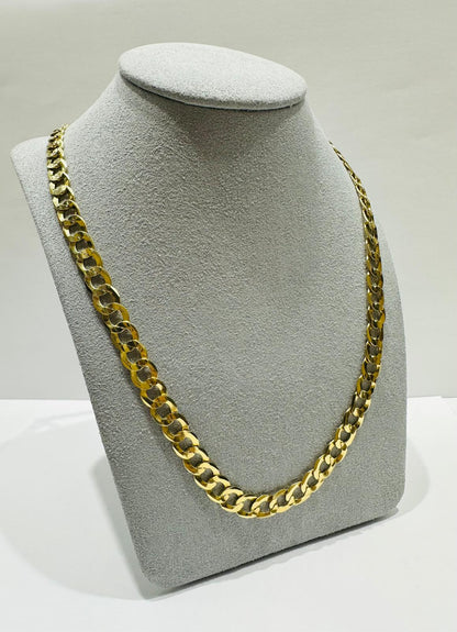 10K GOLD CUBAN LINK CHAIN 22", WEIGHT 23.7gm, WIDTH 7.20mm