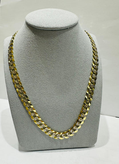 10K GOLD CUBAN LINK CHAIN 24", WEIGHT 39.6gm, WIDTH 8.40mm