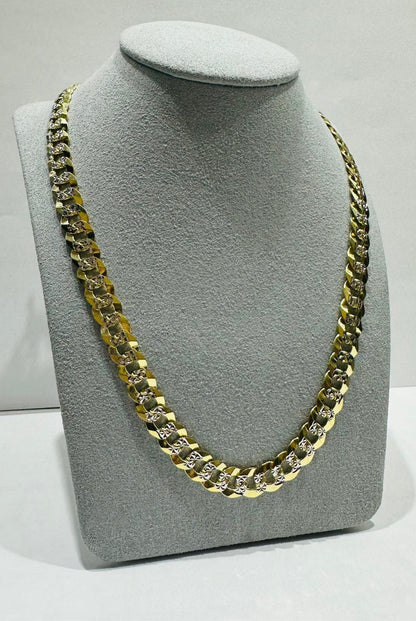 10K GOLD CUBAN LINK CHAIN 24", WEIGHT 39.6gm, WIDTH 8.40mm