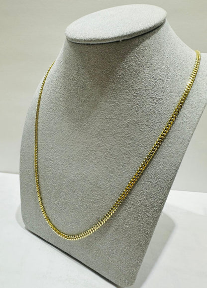 10K GOLD MIAMI CUBAN LINK CHAIN 22", WEIGHT 14.3gm, WIDTH 2.99mm