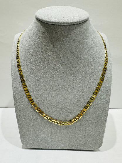 10K GOLD MARINER ANCHOR LINK CHAIN 18" 4.25mm, 7.2gm