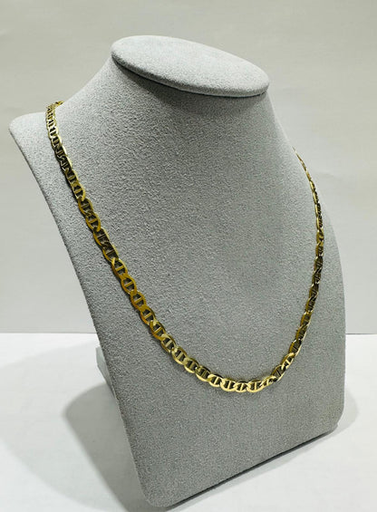 10K GOLD MARINER ANCHOR LINK CHAIN 18" 4.25mm, 7.2gm
