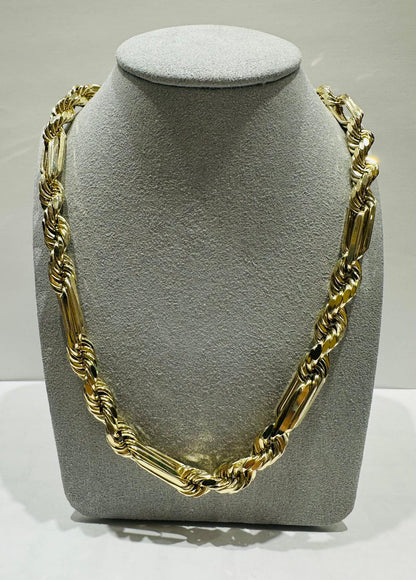 10K GOLD MILANO CHAIN 24" 8mm, 53.9gm