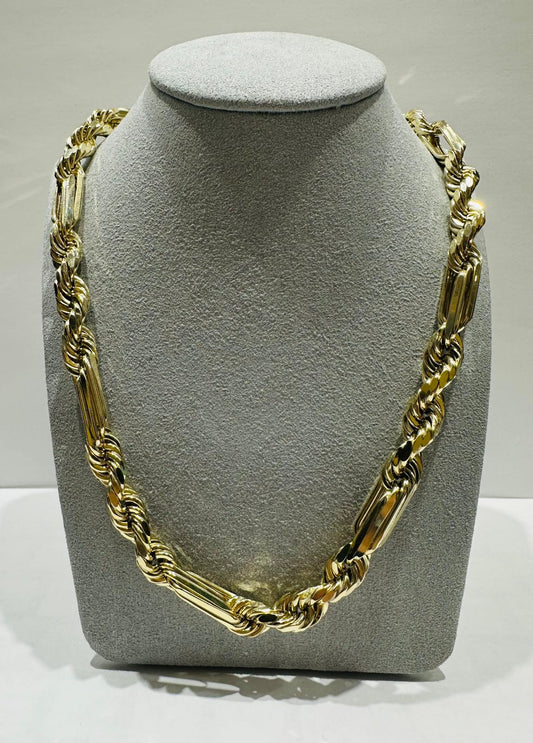 10K GOLD MILANO CHAIN 24" 8mm, 53.9gm