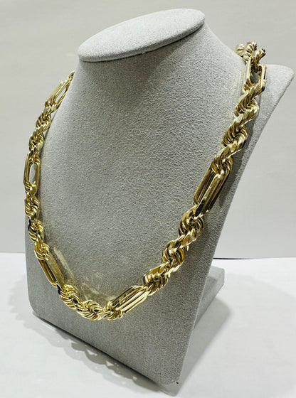 10K GOLD MILANO CHAIN 24" 8mm, 53.9gm