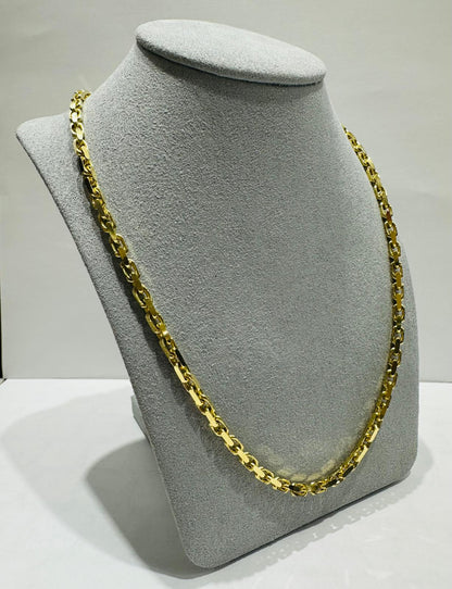 10K SOLID GOLD ANCHOR LINK CHAIN 22" 3.82mm, 31.3gm