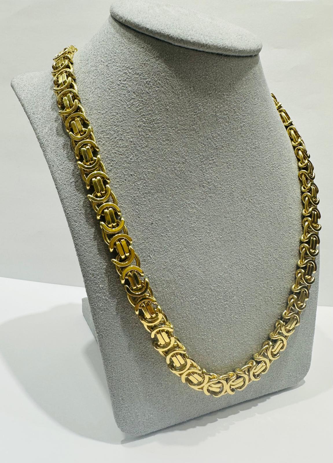 10K GOLD CHANEL LINK CHAIN 26" 8.40mm, 107.1gm