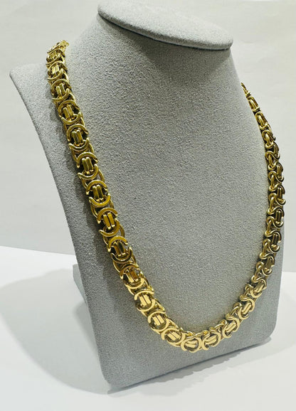 10K GOLD CHANEL LINK CHAIN 26" 8.40mm, 107.1gm